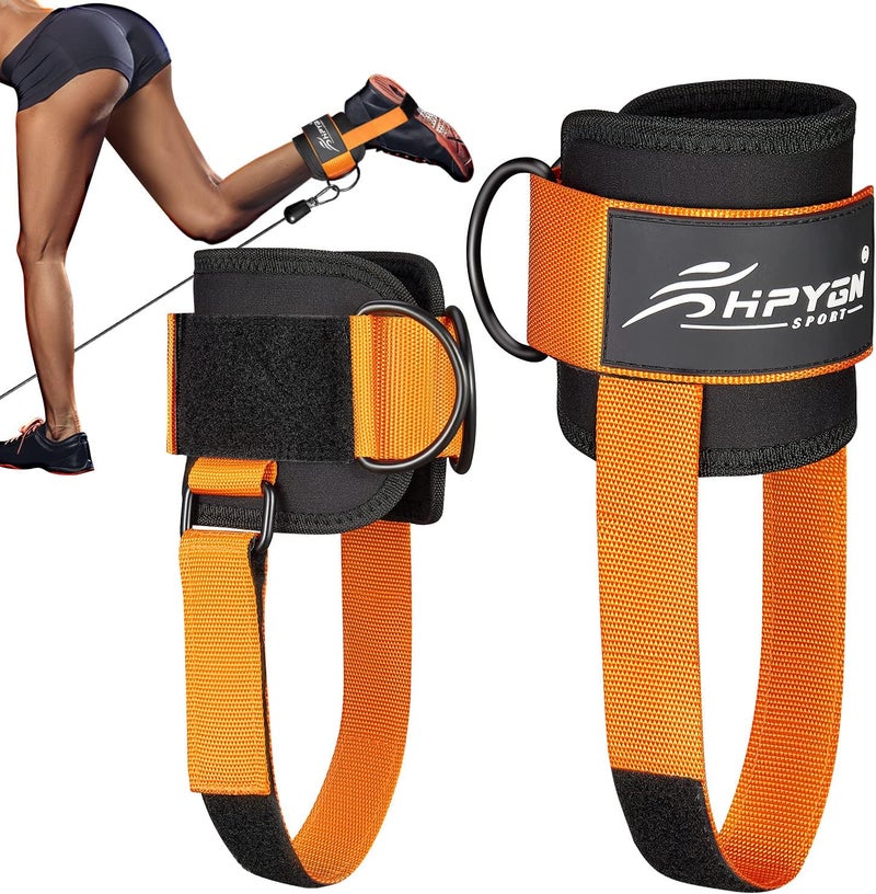 HPYGN Ankle Strap for Cable Machine, Padded Ankle Straps for Cable Machine Kickbacks, Glute Workouts, Leg Extensions, Curls, Booty Hip Abductors Exercise, Adjustable Comfort Ankle Cuff for Gym - Image 1